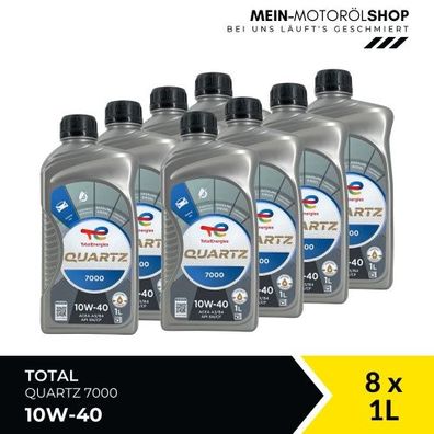 Total Quartz 7000 10W-40 8x1 Liter