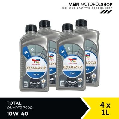 Total Quartz 7000 10W-40 4x1 Liter