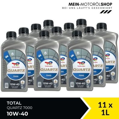 Total Quartz 7000 10W-40 11x1 Liter