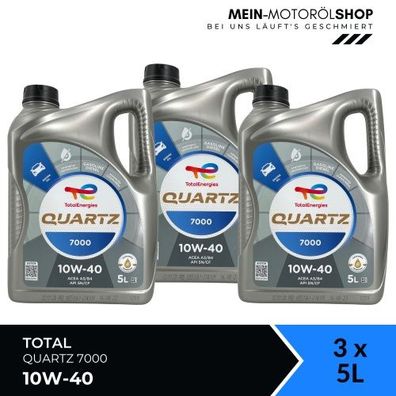 Total Quartz 7000 10W-40 3x5 Liter