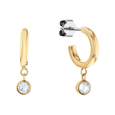 Tommy Hilfiger Ohrringset 2780976 Edelstahl, Gold plattiert, Zirkonia