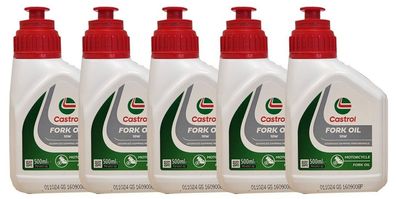 Castrol Fork Oil 10 W 5x0,5 Liter Gabel Öl