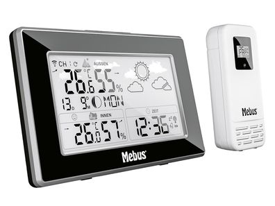 MEBUS Funk-Wetterstation 15x9,6x2,2cm