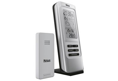 MEBUS Funk-Wetterstation 17x7,4x7cm