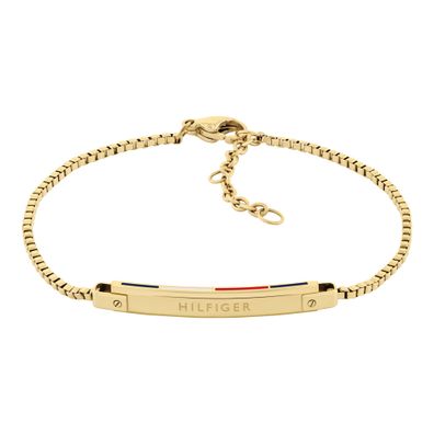 Tommy Hilfiger Damen Armband 2780953 Edelstahl, Gold plattiert