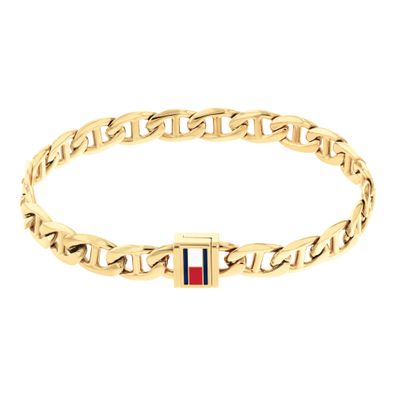 Tommy Hilfiger Herren Armband 2790646 Edelstahl, Gold plattiert