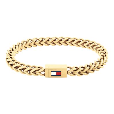 Tommy Hilfiger Herren Armband 2790648 Edelstahl, Gold plattiert