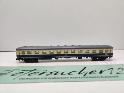 Fleischmann N DC 8199 Schnellzug Abteilwagen 2. Kl dunkler / Büm235 / DB