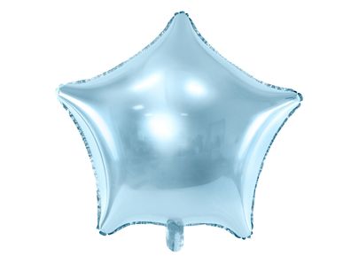 Folienballon Stern 40cm Hellblau