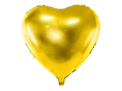 Folienballon Herz 35cm Gold