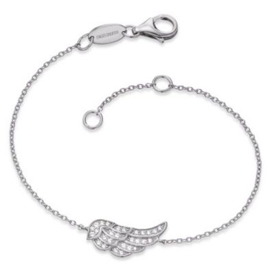 Armkette - Silber - Flügel mit Steinen