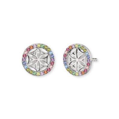 Ohrstecker - Silber - Lebensblume Multicolor