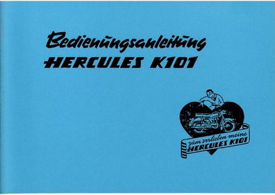 Bedienungsanleitung Hercules K 101 mit 5,2 PS , 3 Gang, Motorrad, Zweirad, Oldtimer