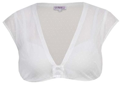 MarJo Dirndlbluse Halina-Dorina Flügelarm ecru - Größe : 42