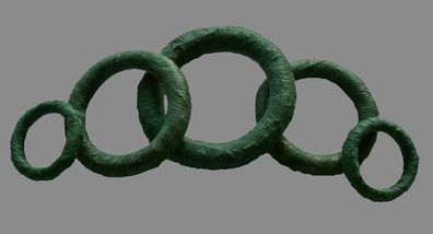 5x Strohkranz 16/3cm Vlies, Strohkränze, Adventskranz, Türkranz, trohring, Strohrömer