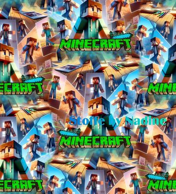 Minecraft Jersey Stoff Nr.4