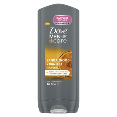 Men+Care Pflegendes Duschgel Sandalwood & Vanilla 400 ml