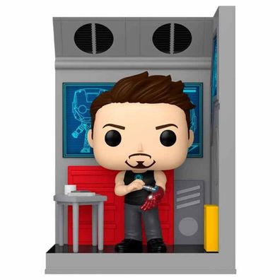 POP-Figur Nooks Marvel Tony Stark in seiner Werkstatt
