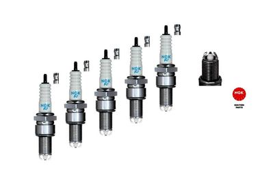 5x NGK 5685 Zündkerze BPR5EKU M14x1.25 19mm SW21 für 2.3 5-Zylinder AUDI AAR NG NF