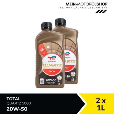 Total Quartz 5000 20W-50 2x1 Liter