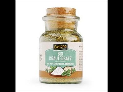 Beltane 6x Beltane Kräutersalz Korkenglas, vegan, glutenfrei, lactosefrei 110g