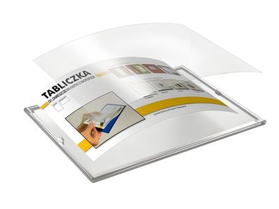 Tisch-Plakatständer 7x11cm starkes hochtransparentes Plastik