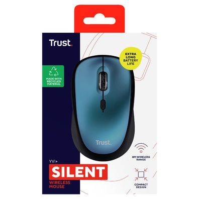 TRUST YVI+ Kabellose MAUS ECO BLAU