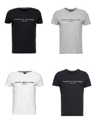Neu Tommy Hilfiger Logo T-Shirt Shirts TEE Herren Gr S-XXL