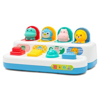 Interaktives Spielzeug Pop-Up-Fenster mit Tieren Peekaboo Baby Mix