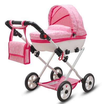 Luxus-Kinderwagen für Puppen New Baby Comfort rosa