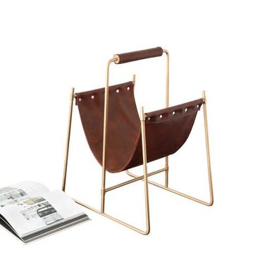 Zeitungsständer - aus Echtleder - Magazin-, Buch- und Zeitschriftenhalter Eterno