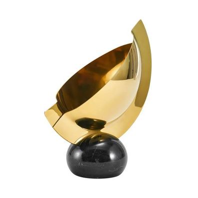 Dekoschale - Tafelaufsatz - Dekoschale auf Marmor Tischvase auf Marmor Mezzaluna