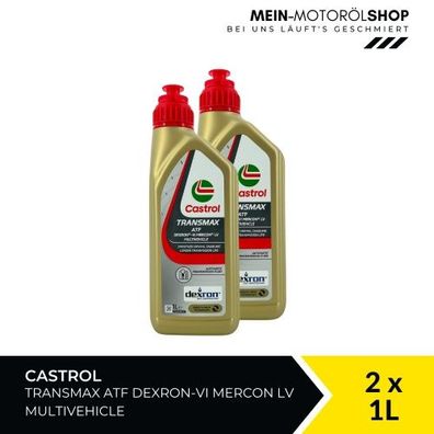 Castrol Transmax ATF Dexron-VI Mercon LV Multivehicle 2x1 Liter