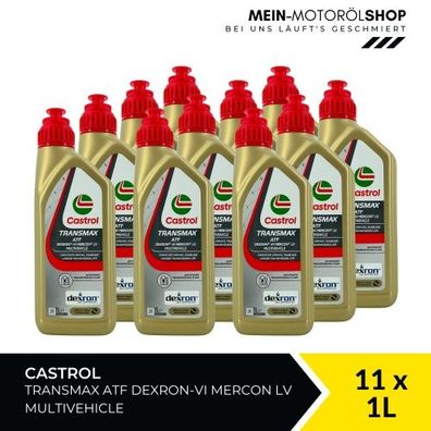Castrol Transmax ATF Dexron-VI Mercon LV Multivehicle 11x1 Liter