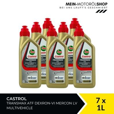 Castrol Transmax ATF Dexron-VI Mercon LV Multivehicle 7x1 Liter