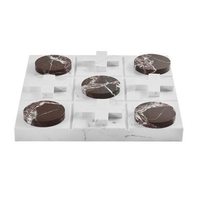 Tischspiel - Tic-Tac-Toe-Spiel - Designspiel Drei Gewinnt Marmortischspiel TicTacToe