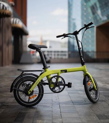 250W Kompaktes Faltbares E-Bike Carbonfaserrahmen Wiegt nur 14 kg Torque sensor 60KM