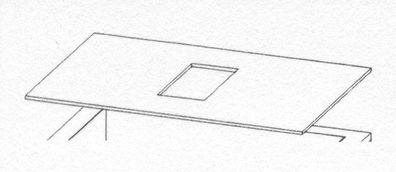 KBS Vorratsbehälterabdeckung 1200x625x10 mm für Flockeneisbereiter Serie KF