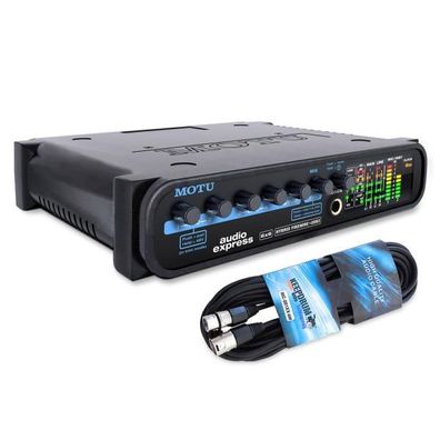 Motu Audio-Interface Audio Express Hybrid mit XLR-Kabel