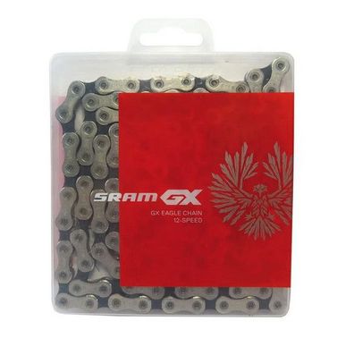 SRAM Kette 12-fach PC GX Eagle 126 Glieder 12-fach, Power-Lock, si/sw