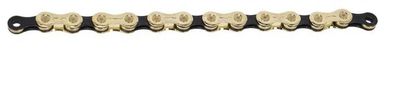 XLC Kette 10-fach CC-C08 1/2 x 11/128, 114 Glieder 10-fach gold/schwarz