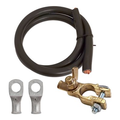 Batteriekabel 25mm² 1m schwarz Parallelschaltung positiv Reinkupfer hochflexibel robu