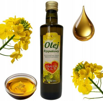 Speise Rapsöl kaltgepresst 0,5 L Eurolen