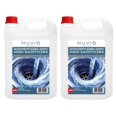 Ätznatron 8 kg Natriumhydroxid NaOH Technisches Granulat Ätzende Substanz 2x4kg