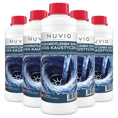 Natriumhydroxid (NaOH) 99 % 5x1 kg Granulat Starker Rohrreiniger & Abflussfrei