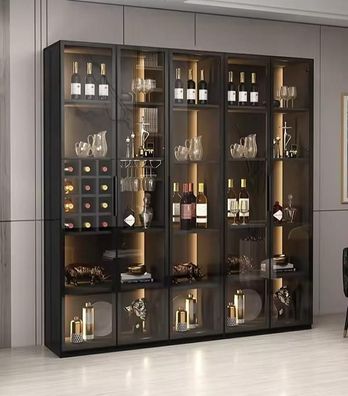Weinschrank Weinvitrine Weinregal Glasschrank Weinkühlschrank Flaschenregal