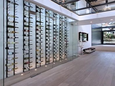 Wandweinregal Wand-Weinhalter Weinregal Edelstahlweinregal Designweinregal