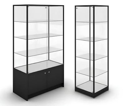 Vitrine Weinschrank Glasvitrine Glasschrank Hochschrank Schrankvitrine