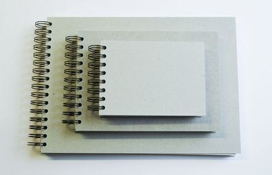 K&P Spiral-Skizzenbuch | Graukartondeckel | 130 g - 55 Blatt