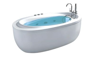 Whirlwanne Hydromassagewanne Whirlpool Blubberbad Spa-Bad 180x95 cm